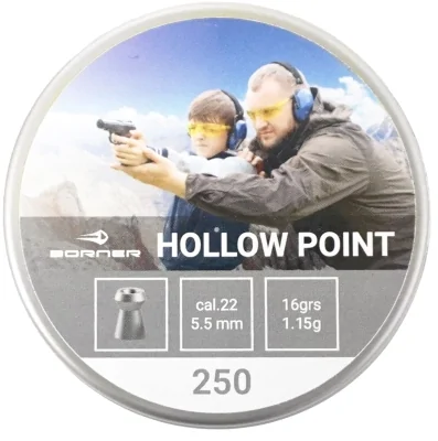 Puli pnevmaticheskie Borner Hollow Point k.5,5mm 1,15g (250sht)